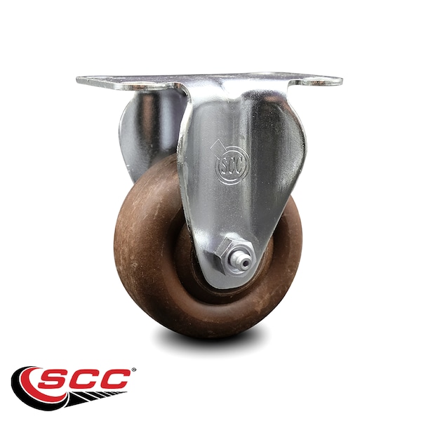 3.5 Inch High Temp Glass Filled Nylon Wheel Rigid Top Plate Caster SCC